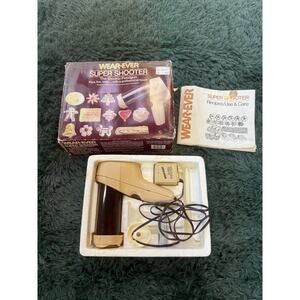 WEAR-EVER Super Shooter Electric Cookie Press Decorator Food Gun Set Works